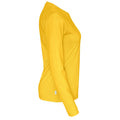 Gelb - Side - Cottover - T-Shirt für Damen Langärmlig