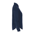 Marineblau - Side - Cottover - Hemd für Damen
