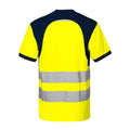 Gelb-Marineblau - Back - Projob - "Functional" T-Shirt für Herren