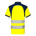Gelb-Marineblau - Back - Projob - Poloshirt für Herren