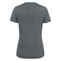 Metall Grau - Back - Printer RED - "Run" T-Shirt für Damen