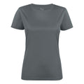 Metall Grau - Front - Printer RED - "Run" T-Shirt für Damen