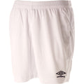 Weiß - Front - Umbro - "Club II" Shorts für Kinder