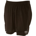Schwarz - Front - Umbro - "Club II" Shorts für Kinder