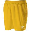 Gelb - Front - Umbro - "Club II" Shorts für Kinder
