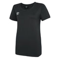 Schwarz-Weiß - Front - Umbro - "Club Leisure" T-Shirt für Damen