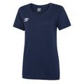 Marineblau-Weiß - Front - Umbro - "Club Leisure" T-Shirt für Damen