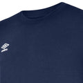Marineblau-Weiß - Side - Umbro - "Club Leisure" T-Shirt für Kinder