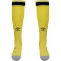 Gelb-Grau-Schwarz - Front - Umbro - "23-24" Dritte Socken für Kinder
