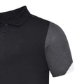 Schwarz-Weiß-Kohlen-Schwarz - Side - Umbro - "Total" Poloshirt für Herren - Training