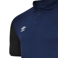 Marineblau-Dunkel-Marineblau-Weiß - Back - Umbro - "Total" Poloshirt für Herren - Training