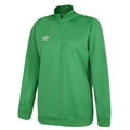 Smaragd - Front - Umbro - "Club Essential" Sweatshirt mit halbem Reißverschluss für Damen