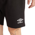 Schwarz-Weiß - Side - Umbro - "Team" Sweat-Shorts für Herren