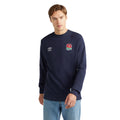 Marineblau - Front - Umbro - "Dynasty" Sweatshirt für Herren