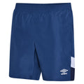 Marineblau-Kurzmantel- Brillantes Weiß - Front - Umbro - Shorts für Kinder - Training