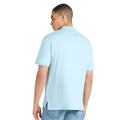 Blau-Ecru-Leuchtendes Orange - Back - Umbro - Poloshirt für Herren