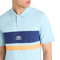 Blau-Ecru-Leuchtendes Orange - Lifestyle - Umbro - Poloshirt für Herren