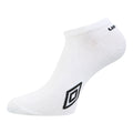 Weiß-Schwarz-Grau - Back - Umbro - Sneaker-Socken für Herren-Damen Unisex (3er-Pack)