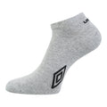 Weiß-Schwarz-Grau - Lifestyle - Umbro - Sneaker-Socken für Herren-Damen Unisex (3er-Pack)