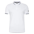 Weiß - Front - Umbro - Poloshirt Mit kontrastfarbenen Streifen für Herren - Emblem