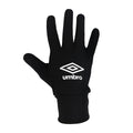 Schwarz - Front - Umbro - Kinder Logo - Spieler-Handschuhe "Technical"