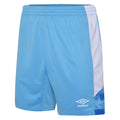 Himmelblau-Weiß - Front - Umbro - "Vier" Shorts für Kinder