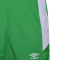 Smaragd-Weiß - Side - Umbro - "Vier" Shorts für Kinder
