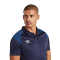 Kurzmantel-Marineblau - Back - Umbro - Poloshirt für Kinder