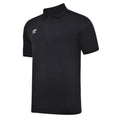 Schwarz-Weiß - Front - Umbro - "Essential" Poloshirt für Jungen