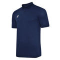 Dunkel-Marineblau-Weiß - Front - Umbro - "Essential" Poloshirt für Jungen