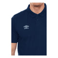 Dunkel-Marineblau-Weiß - Side - Umbro - "Essential" Poloshirt für Jungen