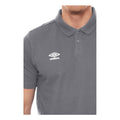 Kohlen-Schwarz-Weiß - Side - Umbro - "Essential" Poloshirt für Jungen