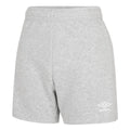 Grau meliert-Weiß - Front - Umbro - "Club Leisure" Shorts für Damen