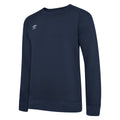 Marineblau-Weiß - Front - Umbro - "Club Leisure" Sweatshirt für Kinder