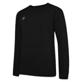 Schwarz-Weiß - Front - Umbro - "Club Leisure" Sweatshirt für Kinder