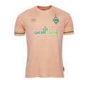 Cremefarbe - Front - SV Werder Bremen - "22-23" Auswärtstrikot für Kinder