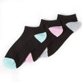 Minzgrün-Pink-Grau - Back - Redtag - Socken für Damen (3er-Pack)