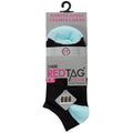 Minzgrün-Pink-Grau - Side - Redtag - Socken für Damen (3er-Pack)