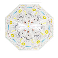 Transparent-Gelb - Side - X-brella - Faltbarer Regenschirm Kuppel für Kinder