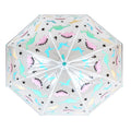 Transparent-Grün - Side - X-brella - Faltbarer Regenschirm Kuppel für Kinder
