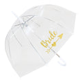 Transparent - Back - X-brella - Faltbarer Regenschirm Kuppel für Damen