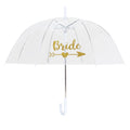 Transparent - Front - X-brella - Faltbarer Regenschirm Kuppel für Damen