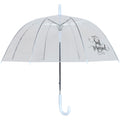 Transparent-Weiß - Front - X-brella - Faltbarer Regenschirm Kuppel  Frisch verheiratet