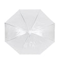 Transparent-Weiß - Side - X-brella - Faltbarer Regenschirm Kuppel