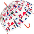 Transparent-Rot - Back - X-brella - Faltbarer Regenschirm Kuppel