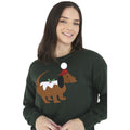 Tiefgrün - Lifestyle - Brave Soul - Pullover für Damen - weihnachtliches Design