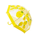 Gelb - Front - Drizzles - Faltbarer Regenschirm Kuppel, Zitrone für Kinder