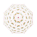 Transparent-Rosa - Side - Drizzles - Stockschirm für Kinder Regenbogen Kuppel