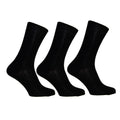 Schwarz - Front - Simply Essentials - Socken für Herren Makobaumwolle (3-er Pack)