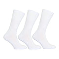 Weiß - Front - Simply Essentials - Socken für Herren Große Füße Gedächtnis Gepolstert (3-er Pack)